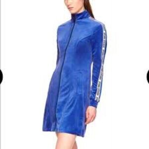 Opening Ceremony Blue Limited Edition Velour Track Dress (113)